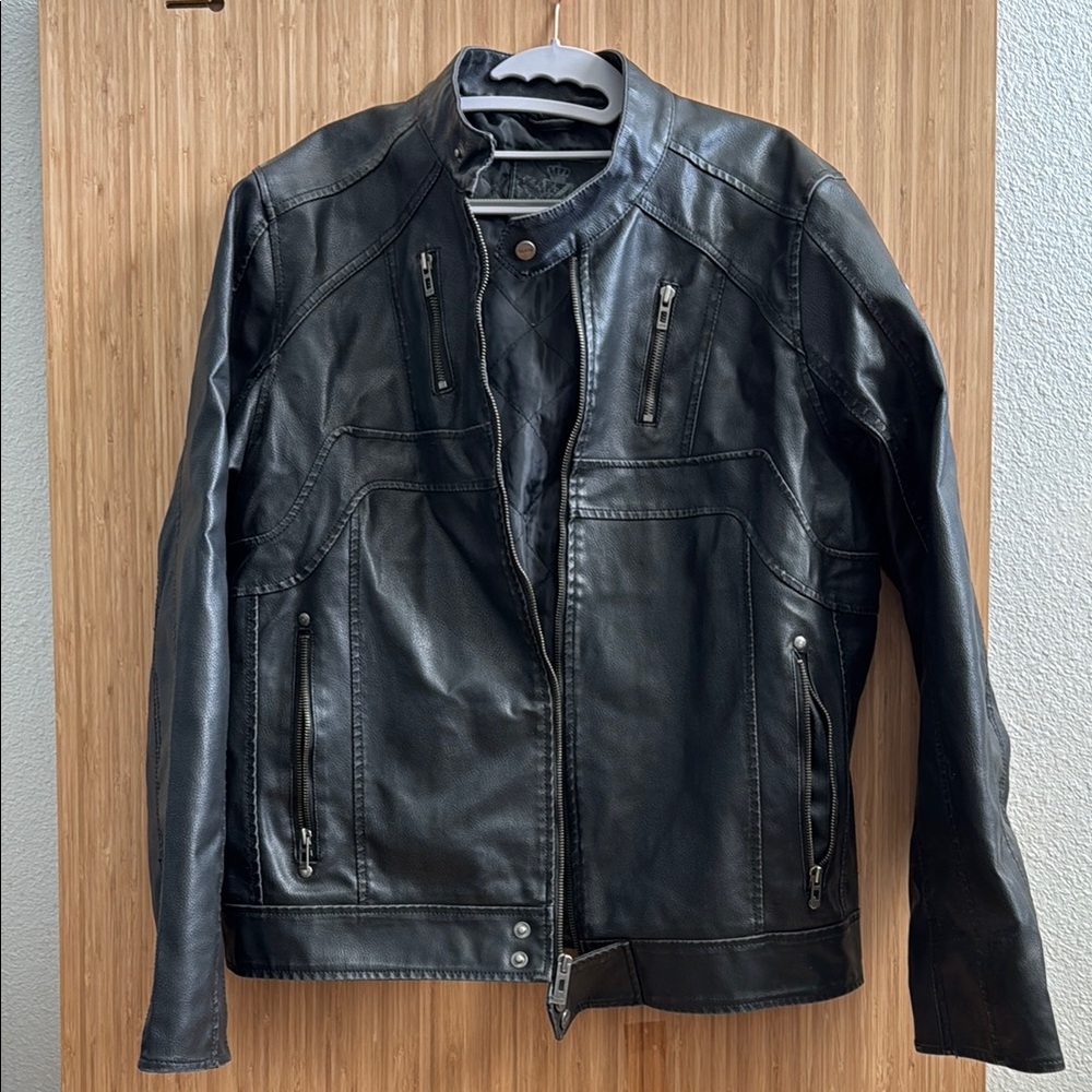Men's Black Leather Jacket